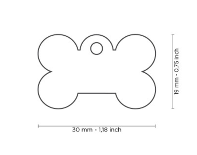 Penning Small Bone Aluminum Green