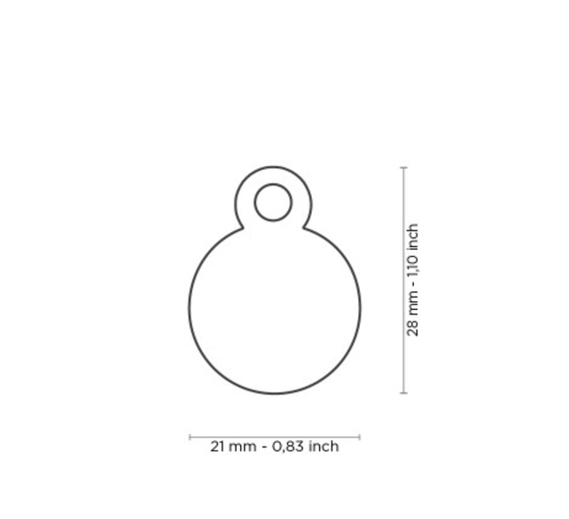 Penning Small Round Aluminum Light Blue Penning Small Round Aluminum Light Blue