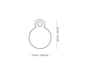 Penning Small Round Aluminum Purple