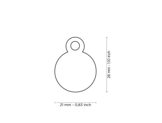 Penning Small Round Aluminum Purple