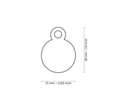 Penning Small Round Aluminum Grey