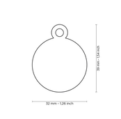 Penning Big Round Aluminum Light Blue