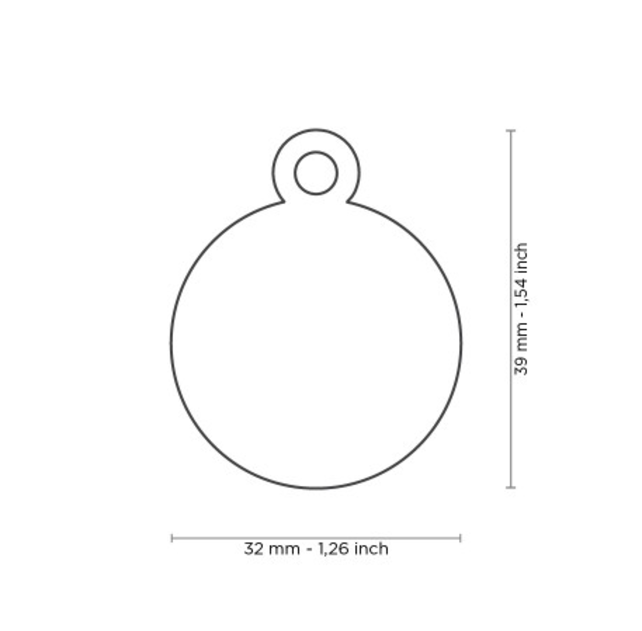 Penning Big Round Aluminum Light Blue