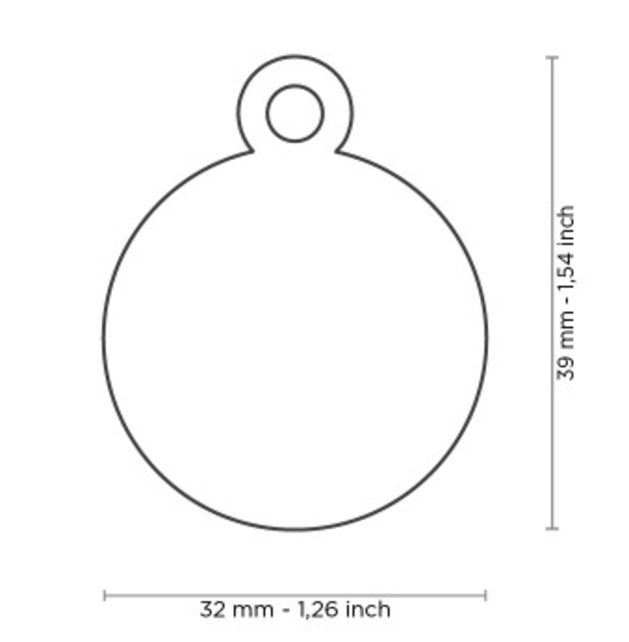 Penning  Big Round Aluminum Purple
