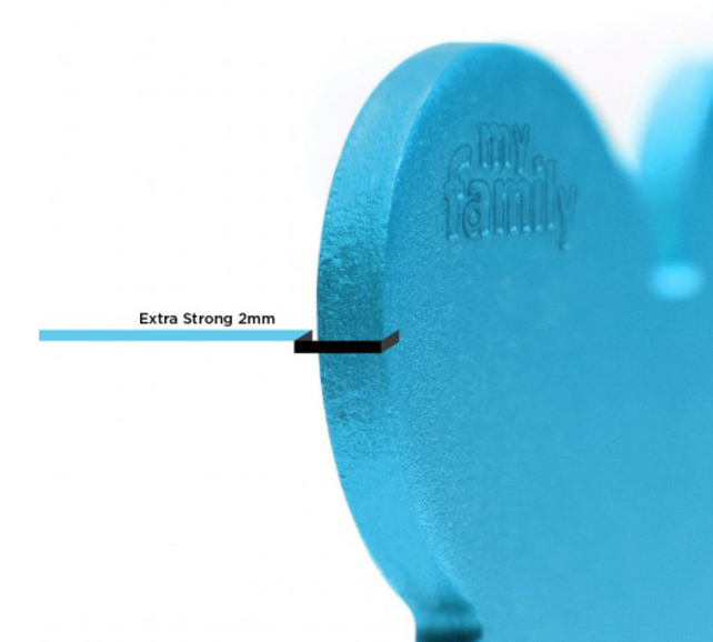 Penning Small Heart Aluminum Light Blue