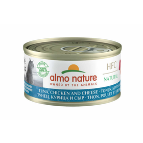 Almo Nature Kat HFC Natural Tonijn, Kip & Kaas 70 gram
