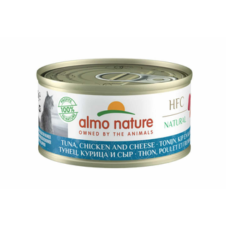 Almo Nature Kat HFC Natural Tonijn, Kip & Kaas 70 gram