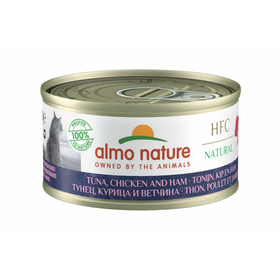Almo Nature Kat HFC Natural Tonijn, Kip & Ham 70 gram
