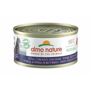 Almo Nature Kat HFC Natural Tonijn, Kip & Ham 70 gram