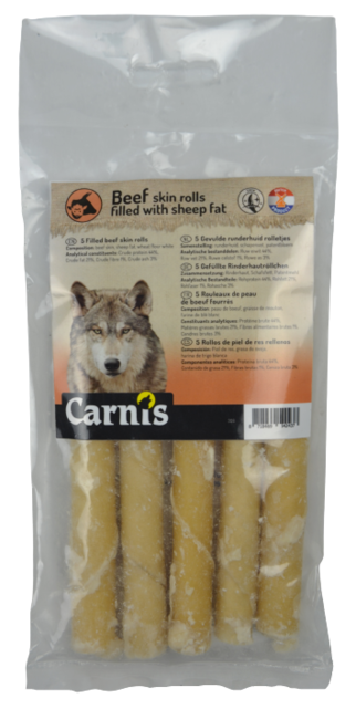 Gevulde runderhuid rolletjes 5 stuks