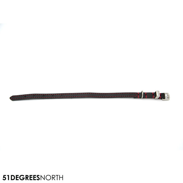 Milano - Collar - Contrast - Black - 10mm x 32cm