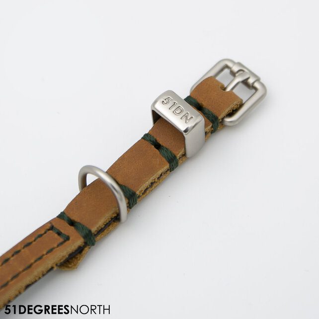 Milano - Collar - Contrast - Cognac - 10mm x 32cm