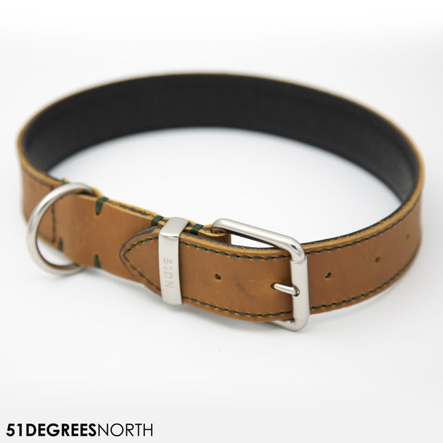 Milano - Collar - Contrast - Cognac - 25mm x 55cm Milano - Collar - Contrast - Cognac - 25mm x 55cm
