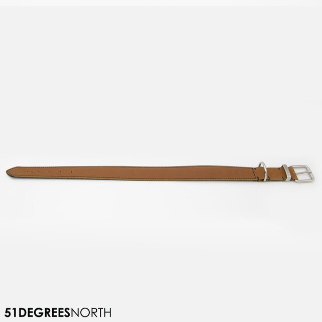 Milano - Collar - Contrast - Cognac - 25mm x 60cm