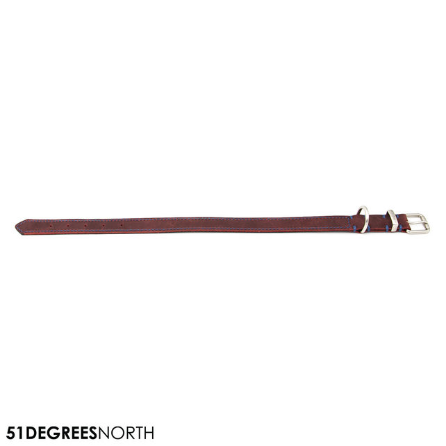 Milano - Collar - Contrast - Burgundy - 10mm x 36cm