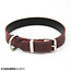 51 Degrees North Milano - Collar - Contrast - Burgundy - 16mm x 40cm