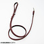 51 Degrees North Milano - Leash - Contrast - Burgundy - 12mm x 120cm