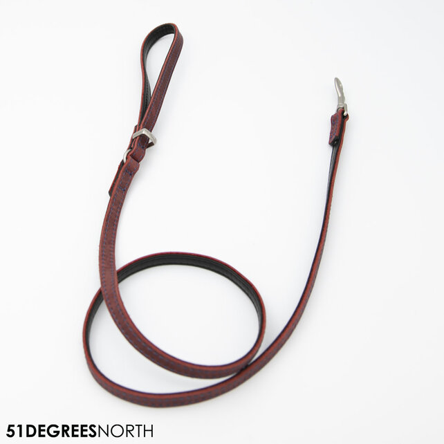 Milano - Leash - Contrast - Burgundy - 16mm x 150cm