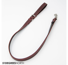 Milano - Leash - Contrast - Burgundy - 25mm x 100cm