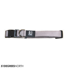 Wanderful - Collar - Nylon - Flat - Light Grey - 39-65cmx25mm