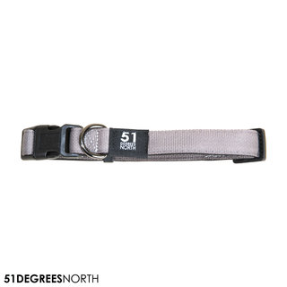 Wanderful - Collar - Nylon - Flat - Light Grey - 39-65cmx25mm