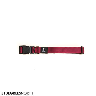 Wanderful - Collar - Nylon - Flat - Burgundy - 23-36cmx16mm