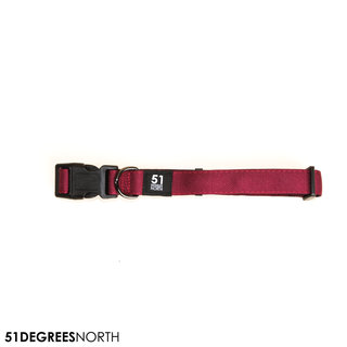 Wanderful - Collar - Nylon - Flat - Burgundy - 39-65cmx25mm