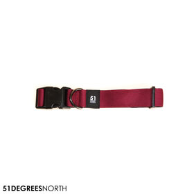 Wanderful - Collar - Nylon - Flat - Burgundy - 39-65cmx35mm