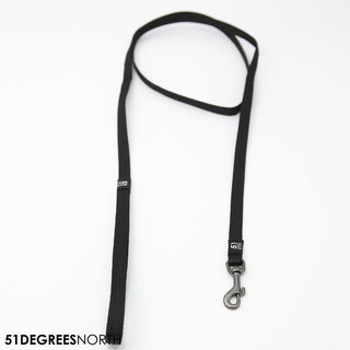 Wanderful - Leash - Nylon - Flat - Black - 150cmx12mm