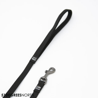 Wanderful - Leash - Nylon - Flat - Black - 150cmx16mm
