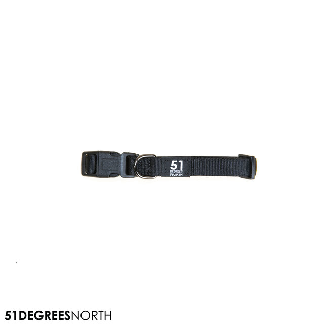 Wanderful - Collar - Nylon - Flat - Black - 16-24cmx12mm