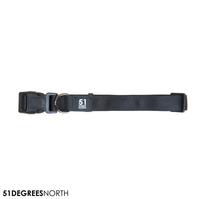 Wanderful - Collar - Nylon - Flat - Black - 39-65cmx25mm