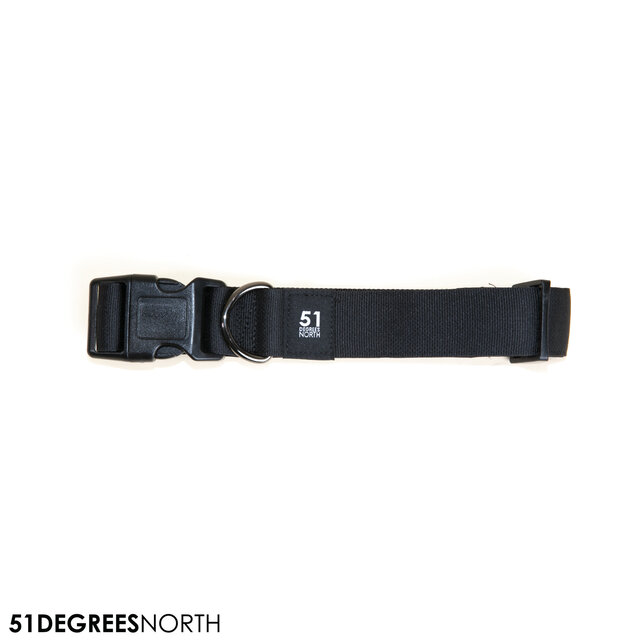 Wanderful - Collar - Nylon - Flat - Black - 39-65cmx35mm