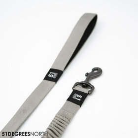 Wanderful - Leash - Nylon - Bungee - Light Grey - 120x2,5cm