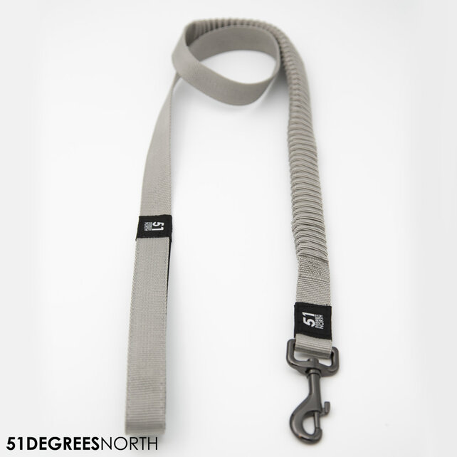 Wanderful - Leash - Nylon - Bungee - Light Grey - 120x2,5cm