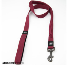 Wanderful - Leash - Nylon - Bungee - Burgundy - 120x1,8cm