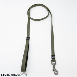 Wanderful - Leash - Nylon - Flat - Khaki - 150cmx12mm