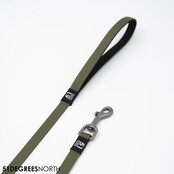 Wanderful - Leash - Nylon - Flat - Khaki - 150cmx12mm Wanderful - Leash - Nylon - Flat - Khaki - 150cmx12mm