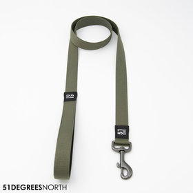 Wanderful - Leash - Nylon - Flat - Khaki - 120cmx25mm