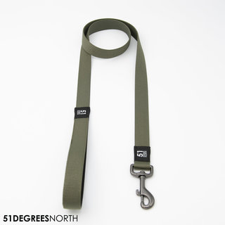 Wanderful - Leash - Nylon - Flat - Khaki - 120cmx25mm