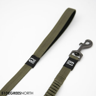 Wanderful - Leash - Nylon - Bungee - Khaki - 120x1,8cm