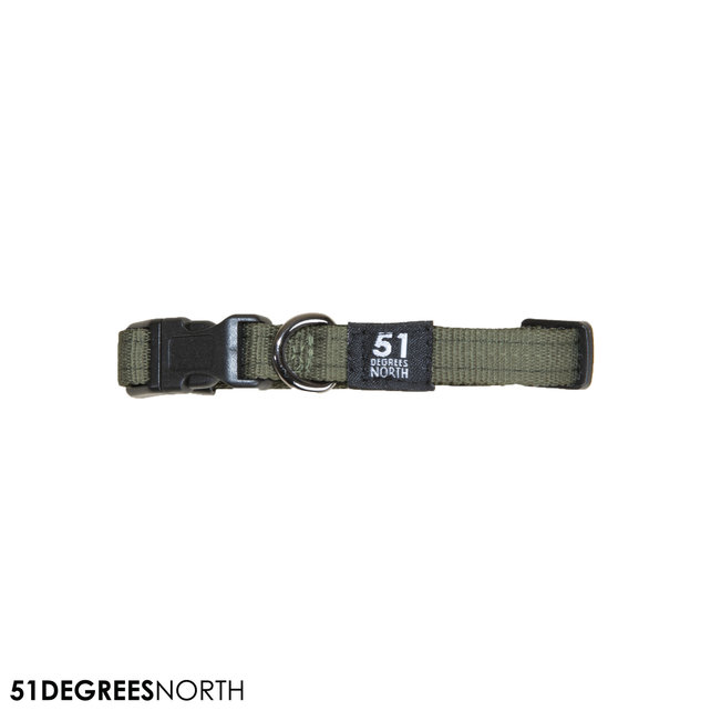 Wanderful - Collar - Nylon - Flat - Khaki - 16-24cmx12mm