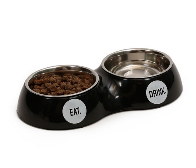 51 Degrees North Double Dinner Bowl Pitch Black S (2x175ml) 51 Degrees North Double Dinner Bowl Pitch Black S (2x175ml)