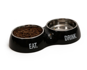 51 Degrees North Double Dinner Bowl Pitch Black M (2x350ml) 51 Degrees North Double Dinner Bowl Pitch Black M (2x350ml)