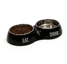51 Degrees North Double Dinner Bowl Pitch Black M (2x350ml)