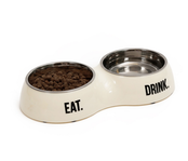 51 Degrees North Double Dinner Bowl Eggshell White M (2x350ml)