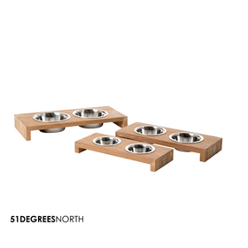 51 Degrees North Double Dinner Bowl Teak M (2x300ml)