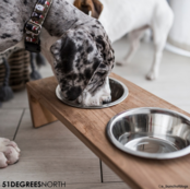 51 Degrees North Double Dinner Bowl Teak High L (2x600ml)