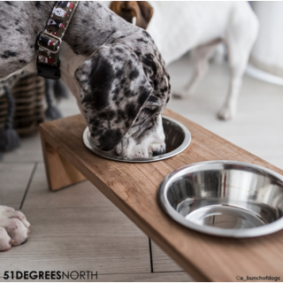 51 Degrees North Double Dinner Bowl Teak High L (2x600ml)