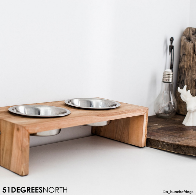 51 Degrees North Double Dinner Bowl Teak High L (2x600ml)